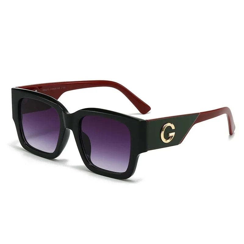 Luxusmarke G Fashion Sonnenbrillen für Damen und Herren, europäische und amerikanische stilvolle quadratische Designer-Brillen, Unisex-Brillen, UV400
