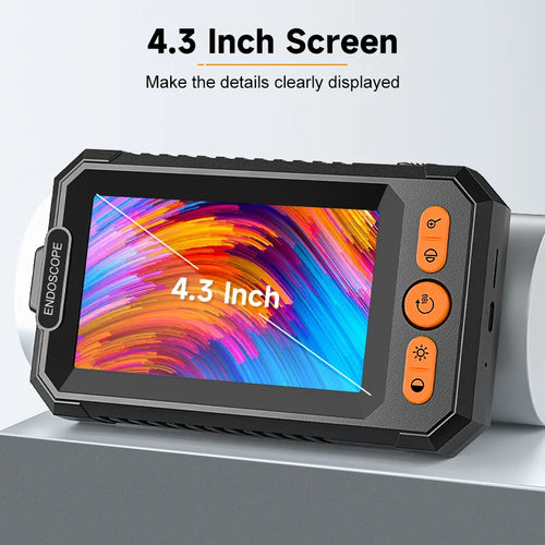 2–100 m Hand-Endoskopkamera, 8 mm, 1080P HD, 4,3 Zoll, geteiltes Design, industrielles Endoskop, IP67, starres Kabel zum Überprüfen von Autohren