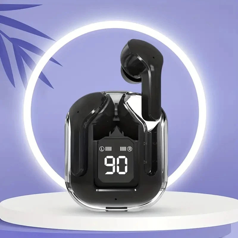 Original t2 drahtlose Bluetooth-Kopfhörer transparente Hifi-Kopfhörer LED Power Digital Display Stereo-Sound-Kopfhörer für Xiaomi