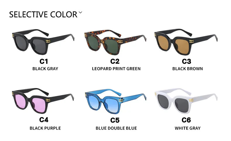 Quadratische, übergroße Sonnenbrille 2025, trendige Premium-UV-blockierende Fahrsonnenbrille für Männer und Frauen, Persönlichkeit, Unisex-Brillenschirme