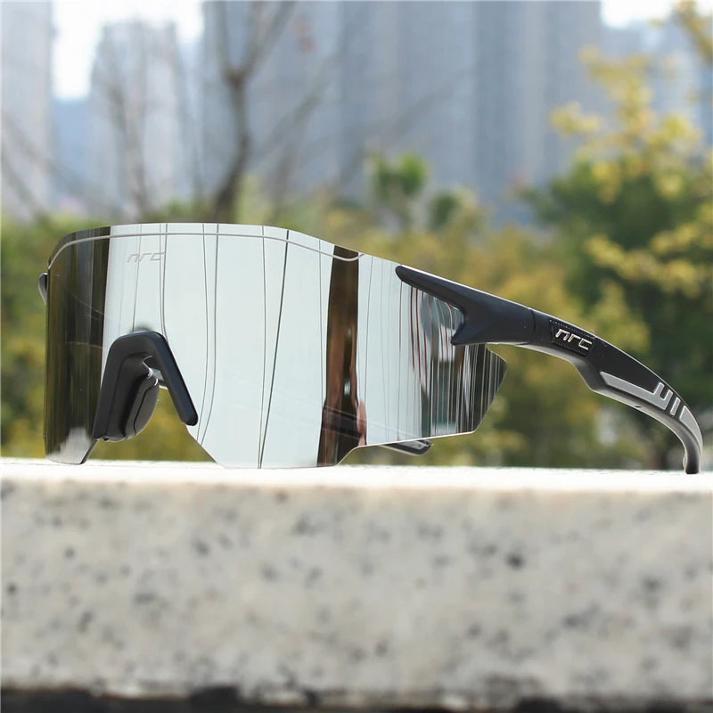NRC Radfahren Sonnenbrille 1 objektiv UV400 TR90 Sport Fahrrad Brille MTB Mountainbike Angeln Wandern Reiten Brillen für Männer Frauen