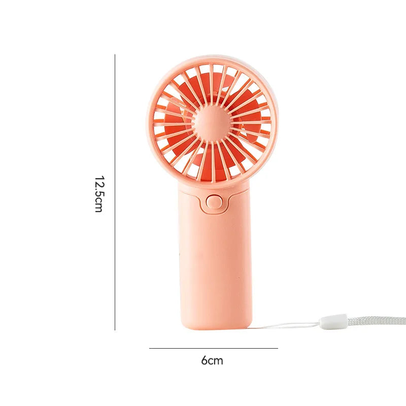 MEET SUN Tragbarer Ventilator, praktischer kreativer kleiner Ventilator, Handventilator, leichter Handventilator mit AA-Batterie, Mini-Ventilator, Luftkühler