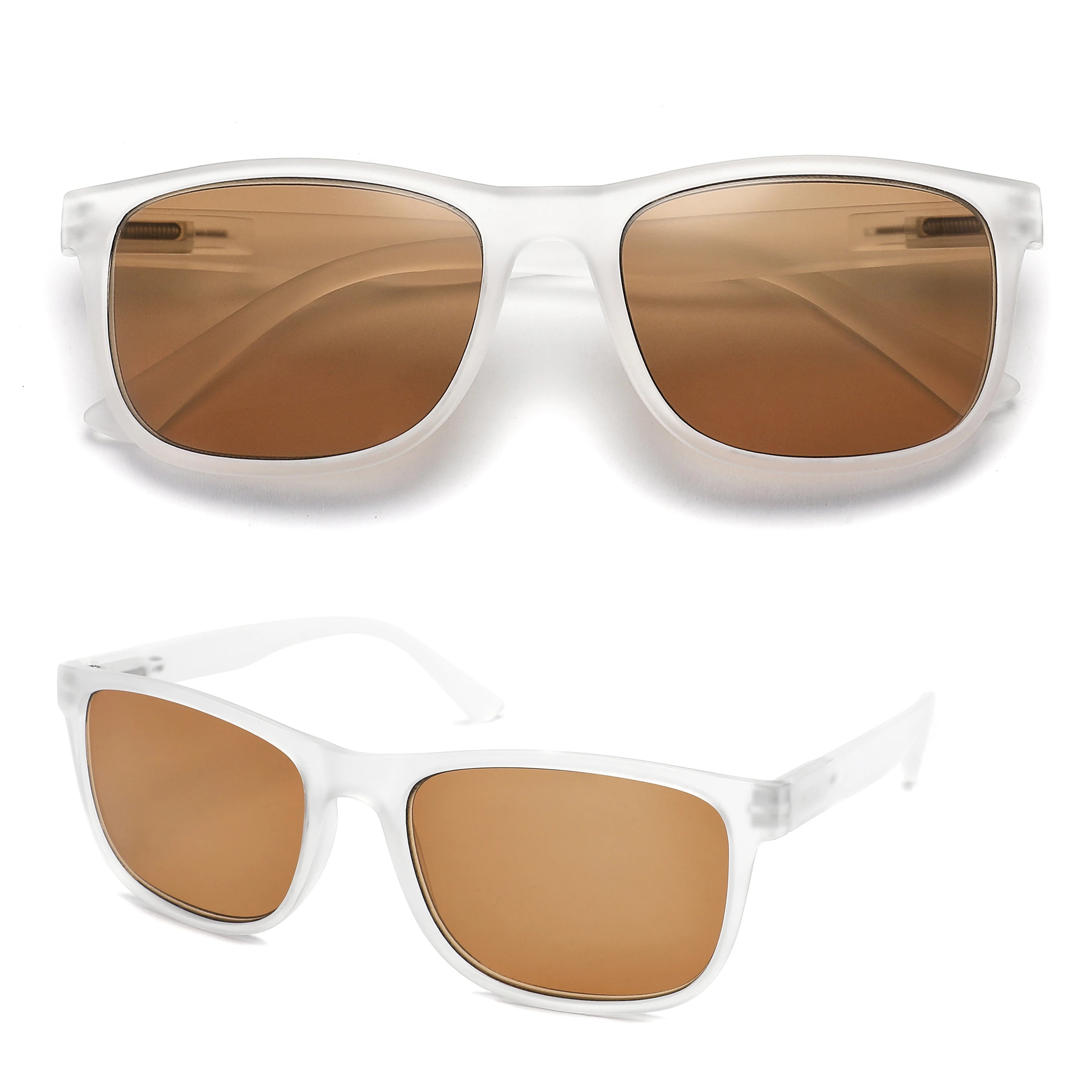 Lesesonnenbrille für Damen und Herren, quadratisch, klassischer Rahmen für den Außenbereich, Sonnenbrille, Lesebrille mit Dioptrien-Federscharnier