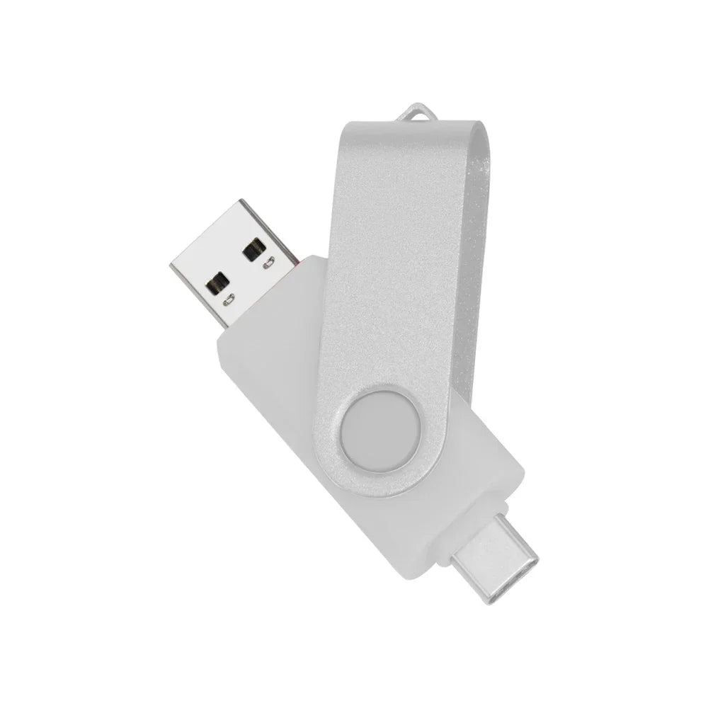 Typ-C 2 IN 1 Hochgeschwindigkeits-OTG-USB-Flash-Laufwerk TYP C Pen Drive 128 GB 64 GB 32 GB 16 GB 8 GB 4 GB Pendrive USB 2.0 Memory Stick