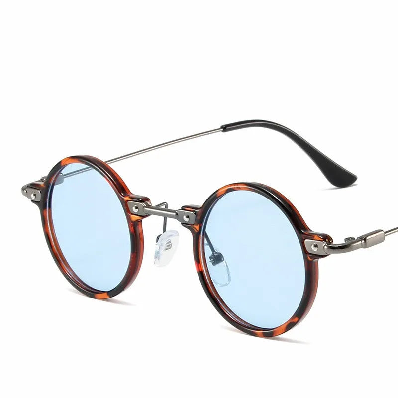 Runde Sonnenbrille für Männer Frauen Retro Steampunk Sonnenbrille männlich weiblich Marke Designer Metallrahmen Brillen Sonnenbrillen oculos de sol