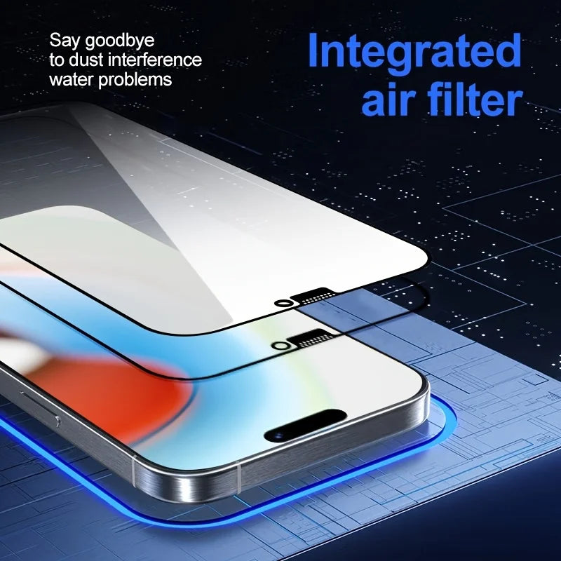 Displayschutzfolie aus gehärtetem Glas für iPhone 16 15 14 13 12 11 17 Pro Max 16e Schutzfolie iPhone16 Pro Max XR X XS Max 7 8 16Plus