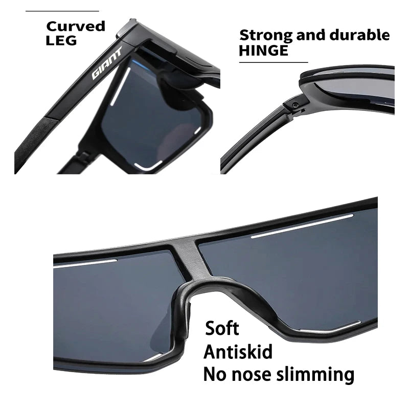 Riesige Sonnenbrille zum Radfahren und Angeln in professioneller Qualität – UV-Schutz, blendfrei, stoßfest, Outdoor-Sport, Damen und Herren