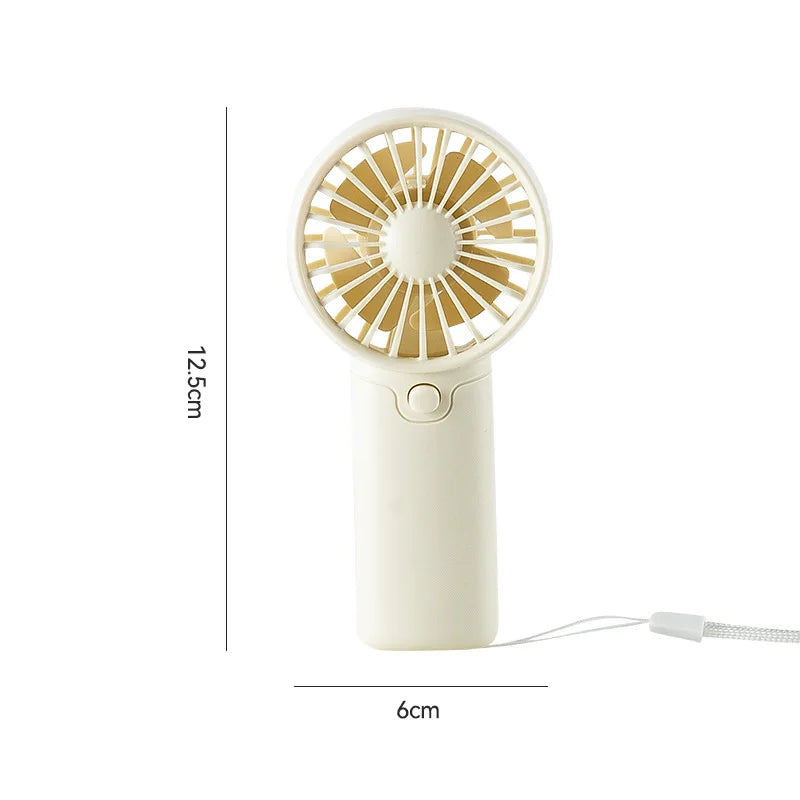 MEET SUN Tragbarer Ventilator, praktischer kreativer kleiner Ventilator, Handventilator, leichter Handventilator mit AA-Batterie, Mini-Ventilator, Luftkühler