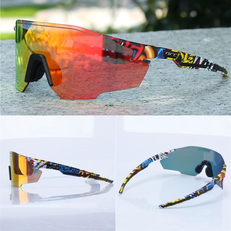 NRC Radfahren Sonnenbrille 1 objektiv UV400 TR90 Sport Fahrrad Brille MTB Mountainbike Angeln Wandern Reiten Brillen für Männer Frauen
