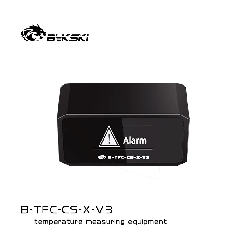 Bykski B-TFC-CS-X-V3 Thermometer Wasserkühlsystem Monitor Durchflussmesser Undicht Pumpe Geschwindigkeit Alarm Drehzahl Temperatur