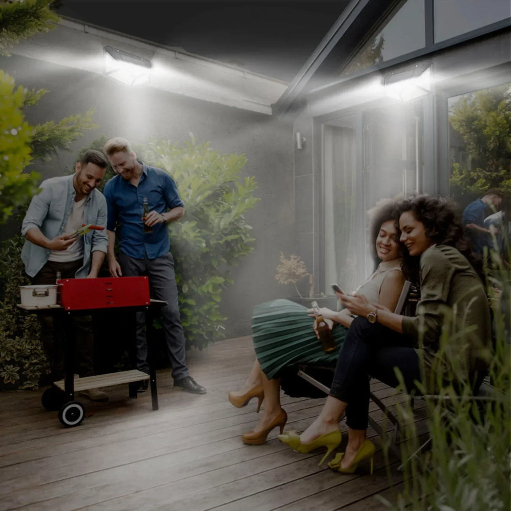 Multifunktionale Solarlampe für den Außenbereich, Gartendekoration, Solar-LED-Licht, wasserdicht, Sonnenlichtbetrieben, Strahler mit Bewegungssensor