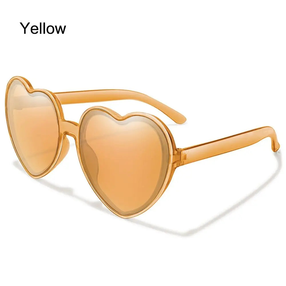 Herz Sonnenbrille für Frauen Männer Randlose Gradienten Sonnenbrille UV400 Weibliche Sommer Shades Luxus Marke Design Damen Brillen 2025