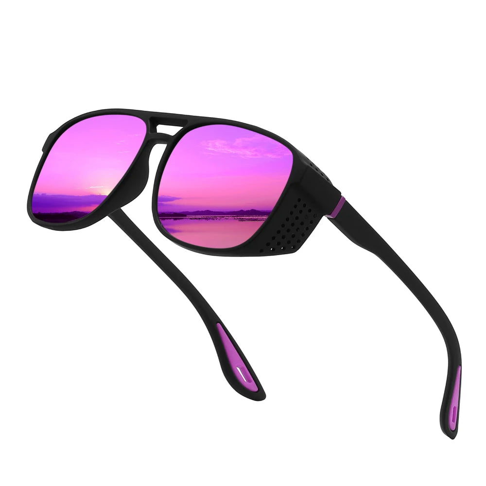 Outdoor-Sportbrillen, stilvolle Angel- und Fahrradbrillen für Herren, UV400-Sonnenbrillen, Retro-polarisierte Sport-Sonnenbrillen zum Einkaufen im Freien