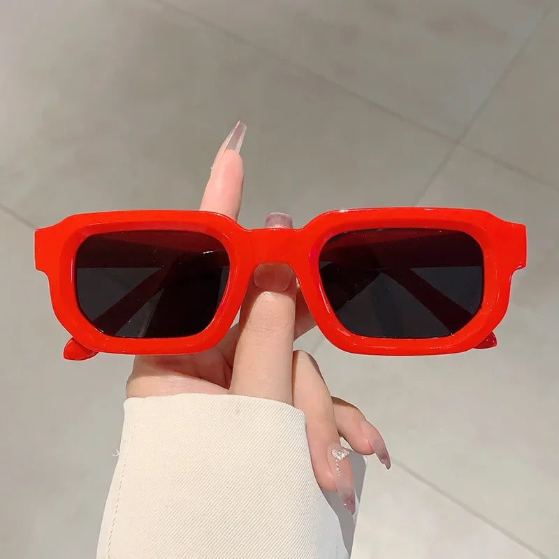 Neue Herren Vintage Rechteckige Sonnenbrille Mode Retro Sonnenbrillen Luxus Markendesign Brillen UV400 Eyewear Damen Schutzbrillen