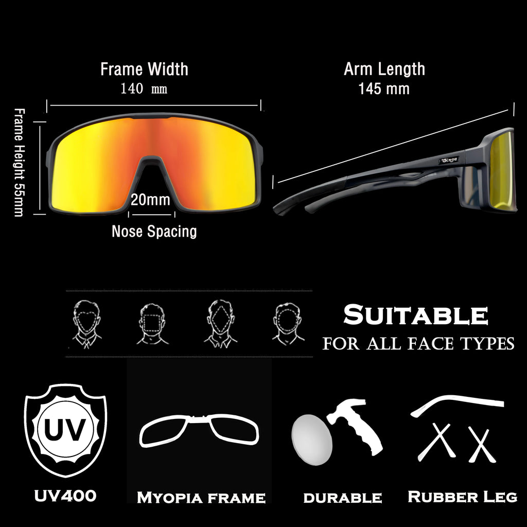 Radfahren Sonnenbrillen Outdoor Sport Sonnenbrillen Rennrad MTB Fahrrad Reiten Goggle Brillen für Mann Frauen Singa Radfahren Gläser