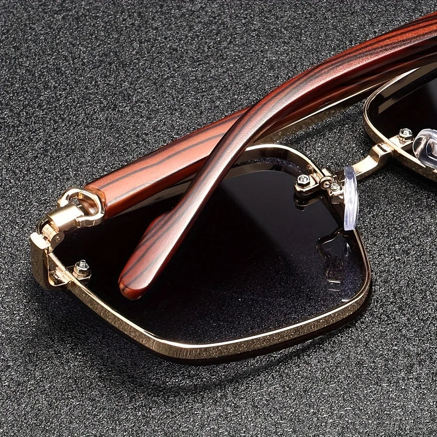 2025 Luxus Quadratische Sonnenbrille Für Männer Neue Holz Vintage Designer Mode Gläser Sonnenbrille Frauen Urlaub Gafas De Sol Hombre