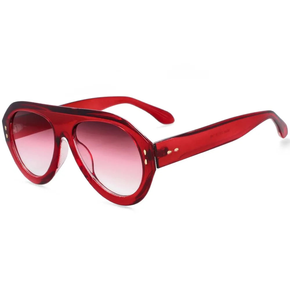 54235 Übergroße Sonnenbrille Mode Männer Frauen Marke Goggle Shades Uv400 Vintage Brille