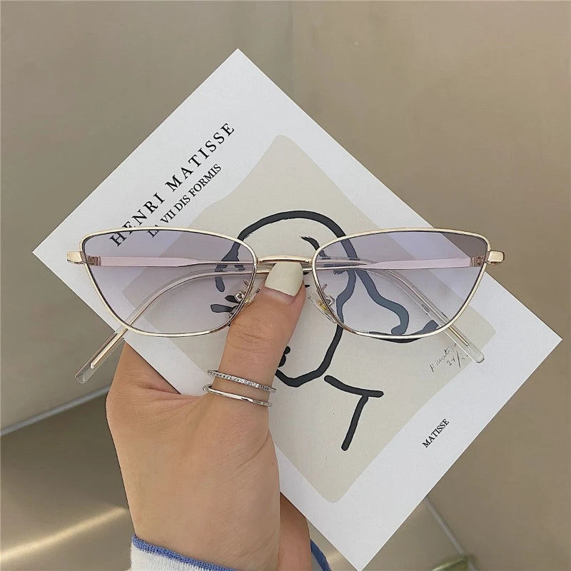 Sonnenbrille für Damen, klassisch, modisch, übergroß, antireflexig, Vintage, quadratisch, Metall-Sonnenbrille, Fahrbrille, UV400, О