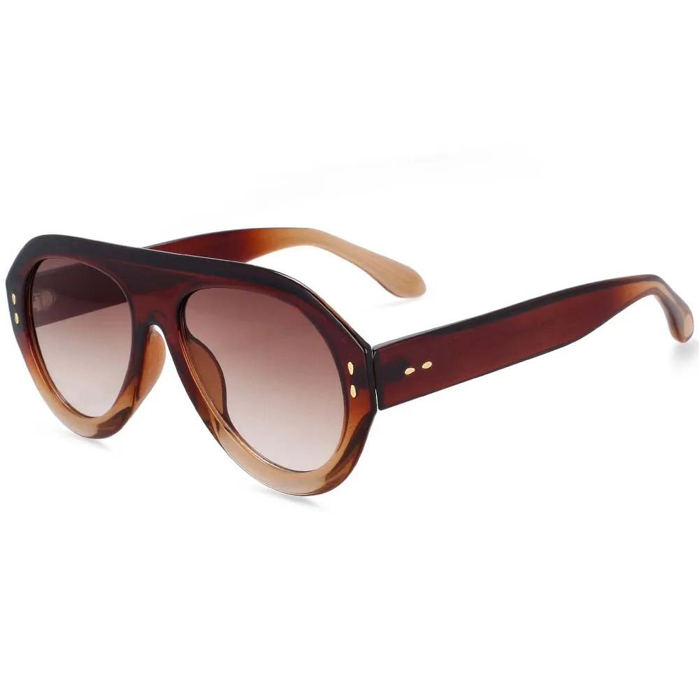 54235 Übergroße Sonnenbrille Mode Männer Frauen Marke Goggle Shades Uv400 Vintage Brille