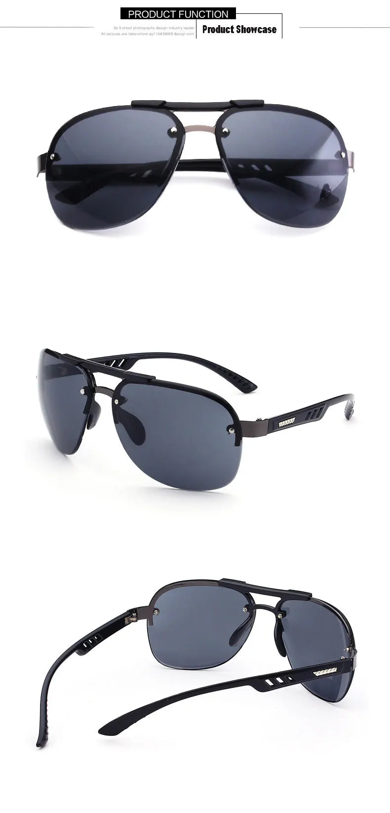 2025 neue Sonnenbrille UV 400 Vintage Punk Randlose Rechteck Männer Mode Gläser Trendy Kleine Rahmen Sonnenbrille Rahmenlose Brillen