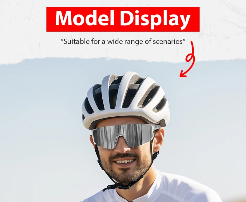 SCVCN Neue Outdoor Radfahren Sonnenbrille Männer MTB Fahrrad Brille Sport Wandern Bergsteigen Frauen Fahrrad Radfahren UV400 Brille