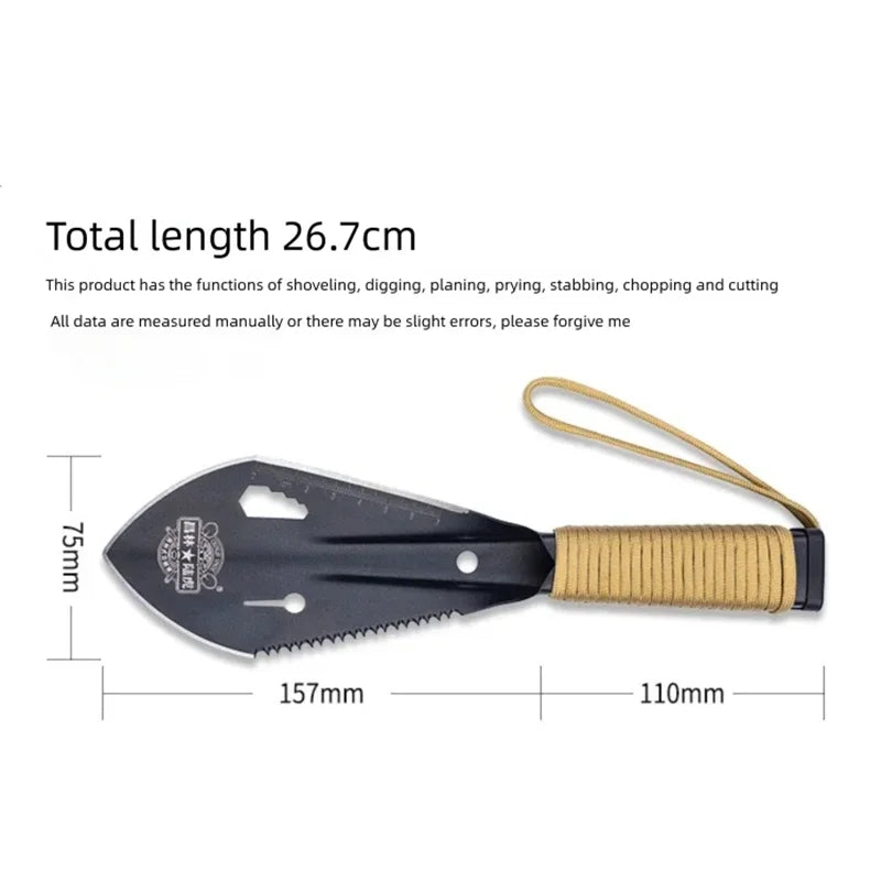 Multifunktionale Garten Schaufel Sägezahn Hex Wrench Graben Kelle Messer Speer Garten Bonsai Spaten Werkzeug Überleben Military Schaufel