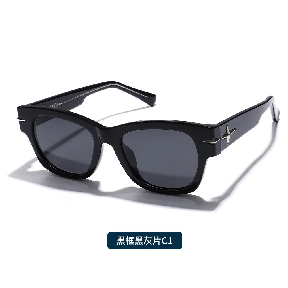 Rechteckige Sonnenbrille für Damen, Retro-Fahrbrille, 90er-Jahre-Vintage-Mode, schmaler quadratischer Rahmen, UV400-Schutz