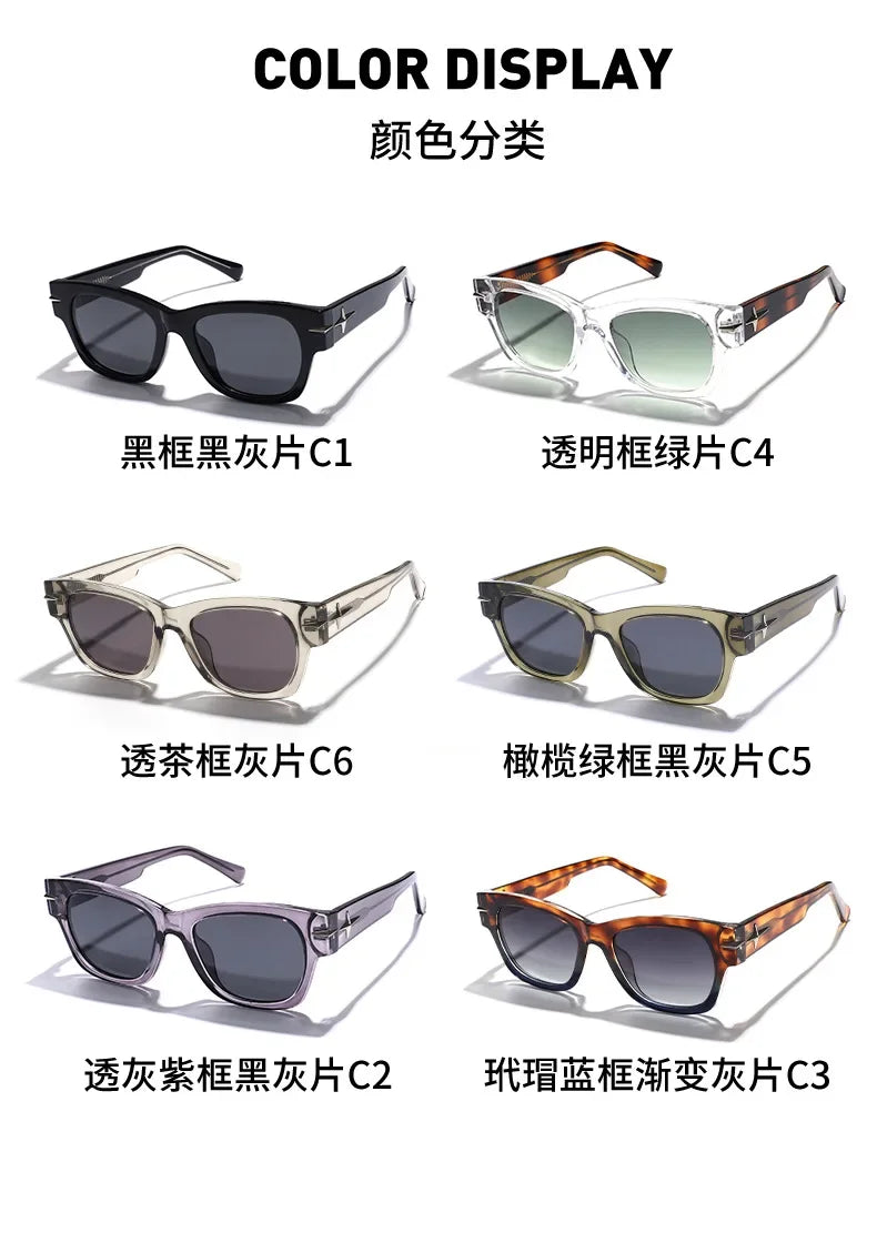 Rechteckige Sonnenbrille für Damen, Retro-Fahrbrille, 90er-Jahre-Vintage-Mode, schmaler quadratischer Rahmen, UV400-Schutz