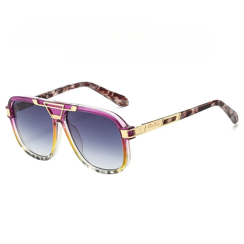 Personalisierte Sonnenbrille mit großem Rahmen für Damen und Herren, elegante Mode, UV-beständig, Straßenfotografie, beliebte Brille