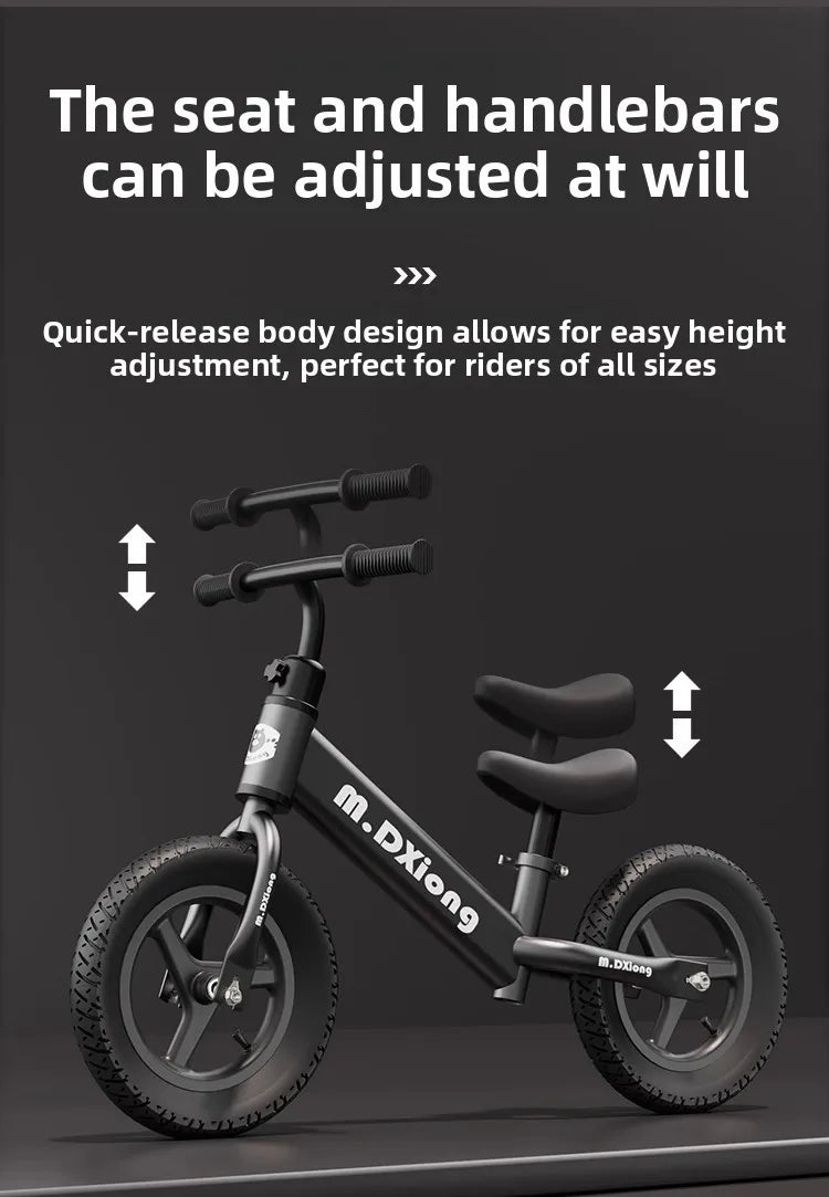 Kinder-Laufrad ohne Pedale, zweirädriger Roller, Fahrrad, Rutsche, Spielzeug, Yo-Yo-Fahrrad