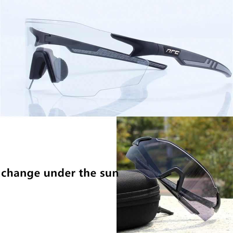 NRC Radfahren Sonnenbrille 1 objektiv UV400 TR90 Sport Fahrrad Brille MTB Mountainbike Angeln Wandern Reiten Brillen für Männer Frauen