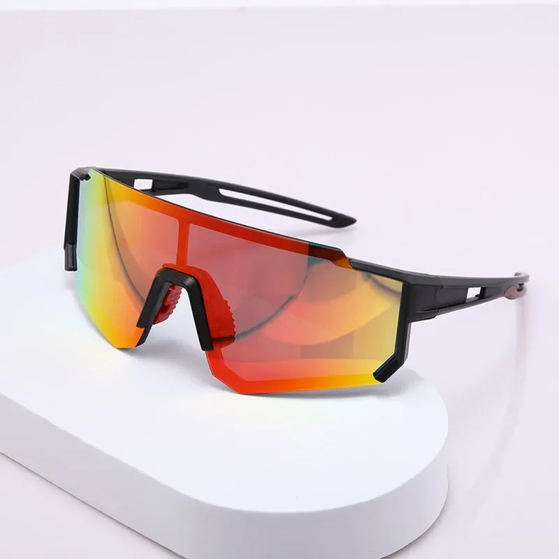 Neue Outdoor-Reitsonnenbrille, einteilige Fahrrad-Windschutzscheibe, europäische und amerikanische Sport-Sonnenbrille für Herren