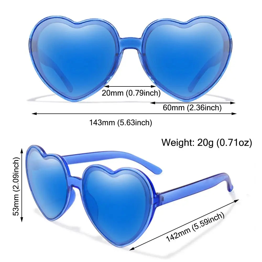 Herz Sonnenbrille für Frauen Männer Randlose Gradienten Sonnenbrille UV400 Weibliche Sommer Shades Luxus Marke Design Damen Brillen 2025