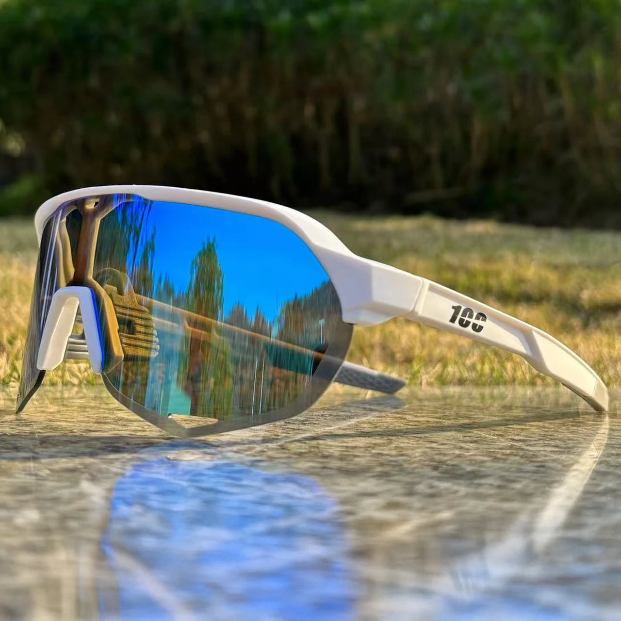 100er Radfahren Sonnenbrillen UV400 Fahrrad Brille Herren Blau Sport Frau Radfahren Brillen Outdoor MTB Brille Fahrrad Brille