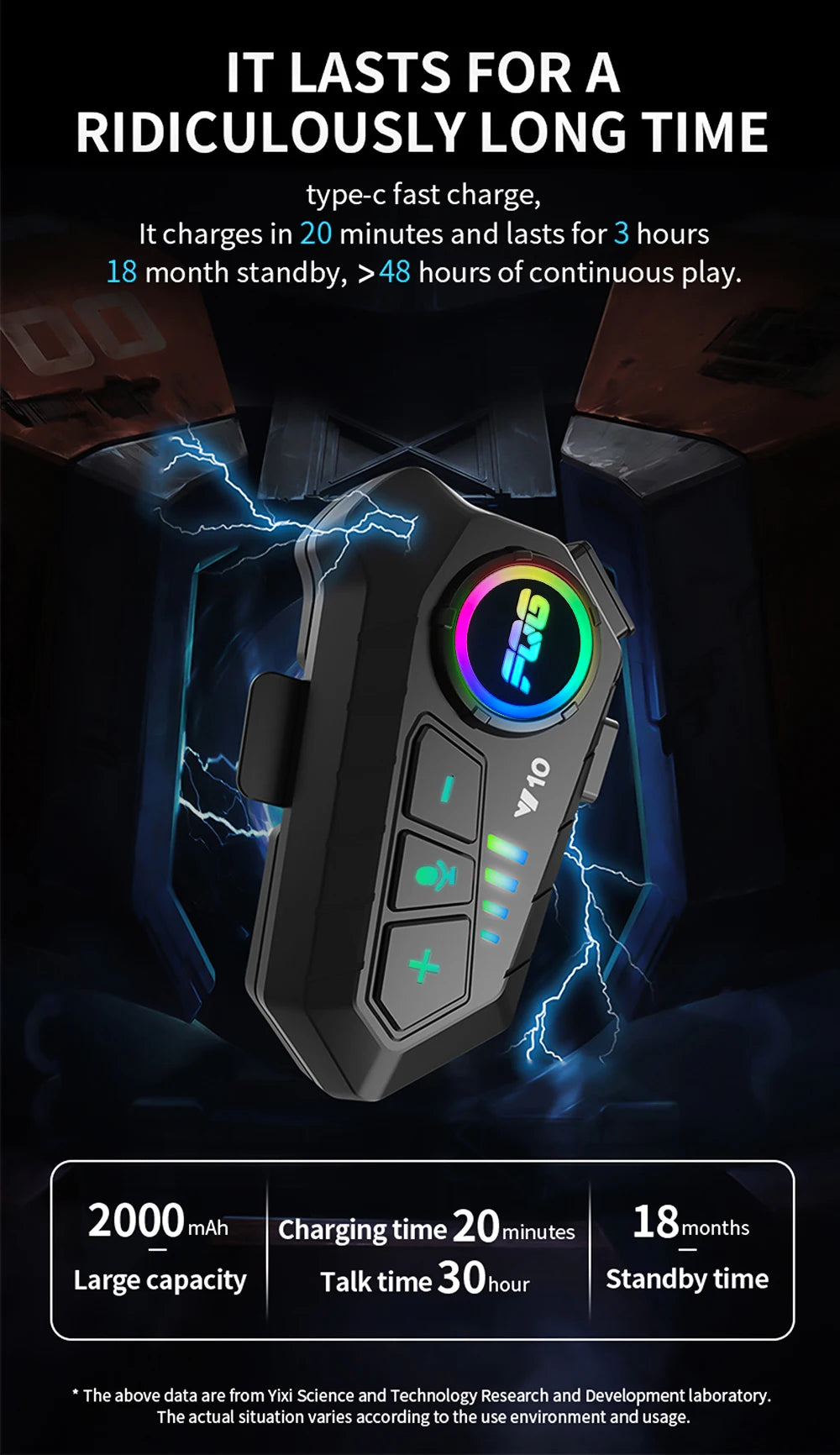 Bluetooth 5,3 Helm Headset Drahtlose Freisprecheinrichtung Telefon Kit Motorrad Wasserdichte Kopfhörer MP3 Musik Player Lautsprecher für Moto