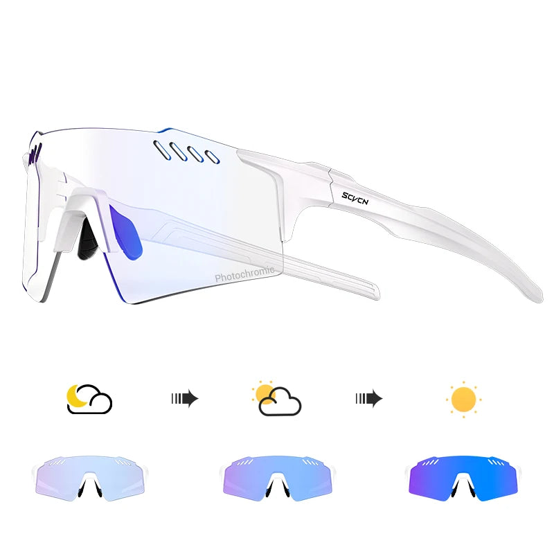 SCVCN Photochrome fahrrad Radfahren brille UV400 Fahrrad reiten Brillen Sport MTB Outdoor Sport Golf Camping Fahren Okulare