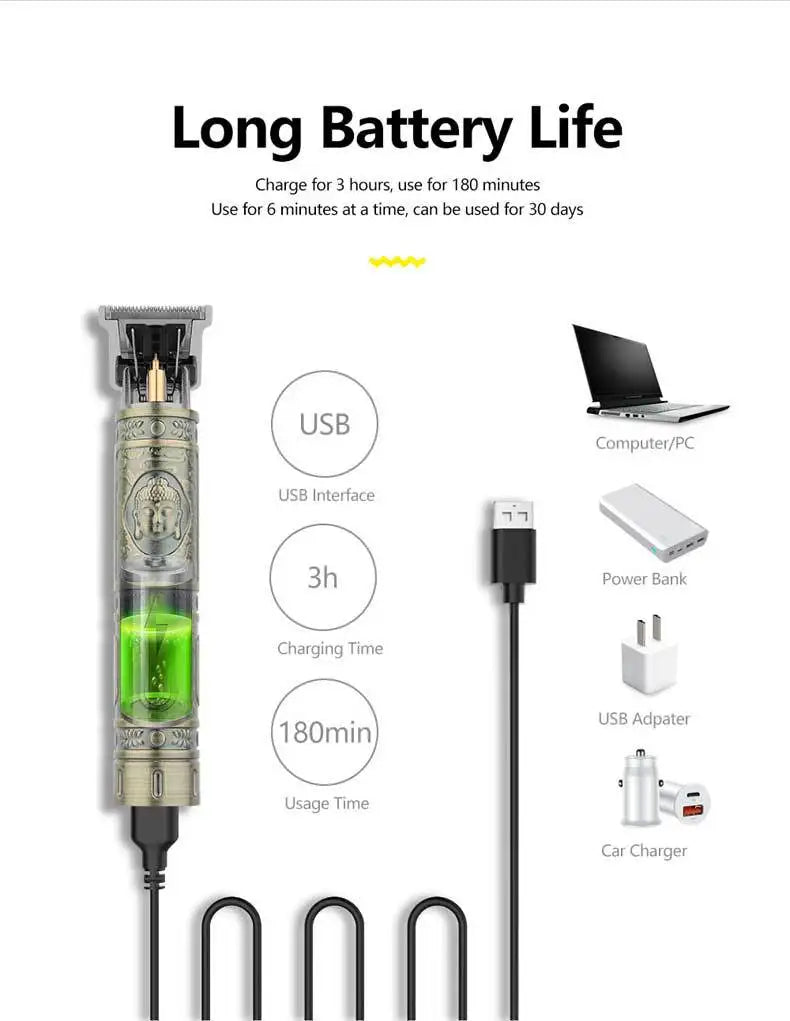 Retro T9 Original Haarschneidemaschine Set Jacken Trimmer Herren Elektrorasierer Male Lence Pro Barber Rasierer für empfindliche Bereiche