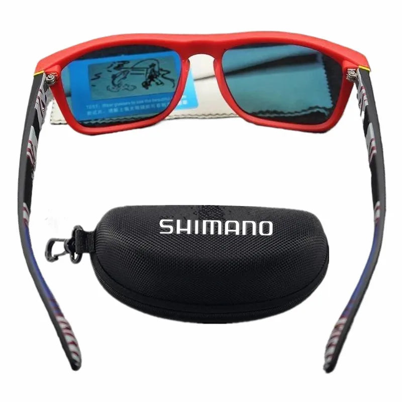 Klassische quadratische polarisierte Unisex-Outdoor-Sport-Sonnenbrille zum Angeln, Jagen, Radfahren, Fahren, Bergsteigen, UV400, blendfrei