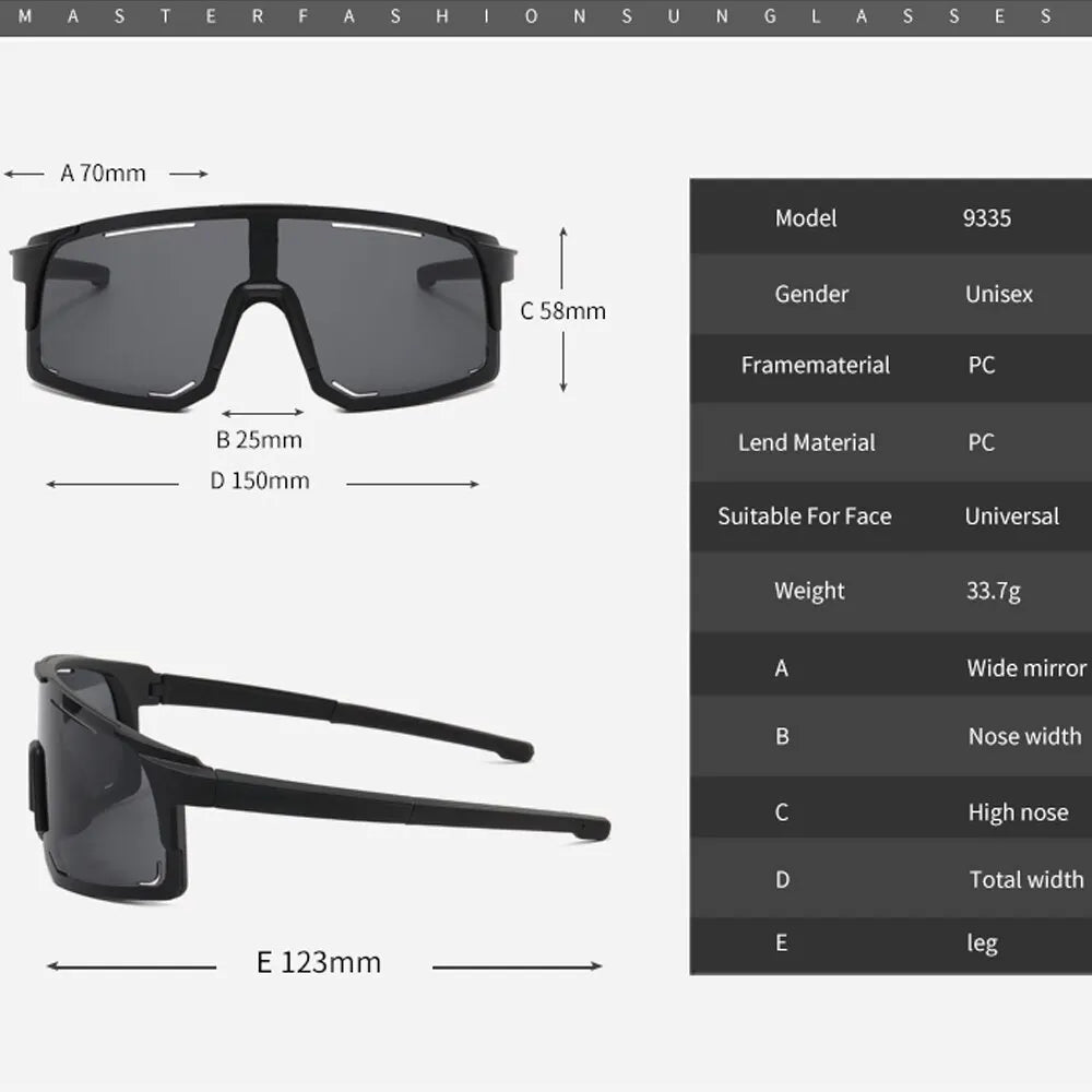 Radfahren Sonnenbrille UV Schutz Winddicht Gläser Für Männer Frauen Polarisierte Linse Wandern Straße Reiten Fahrrad Sport Brille Brillen