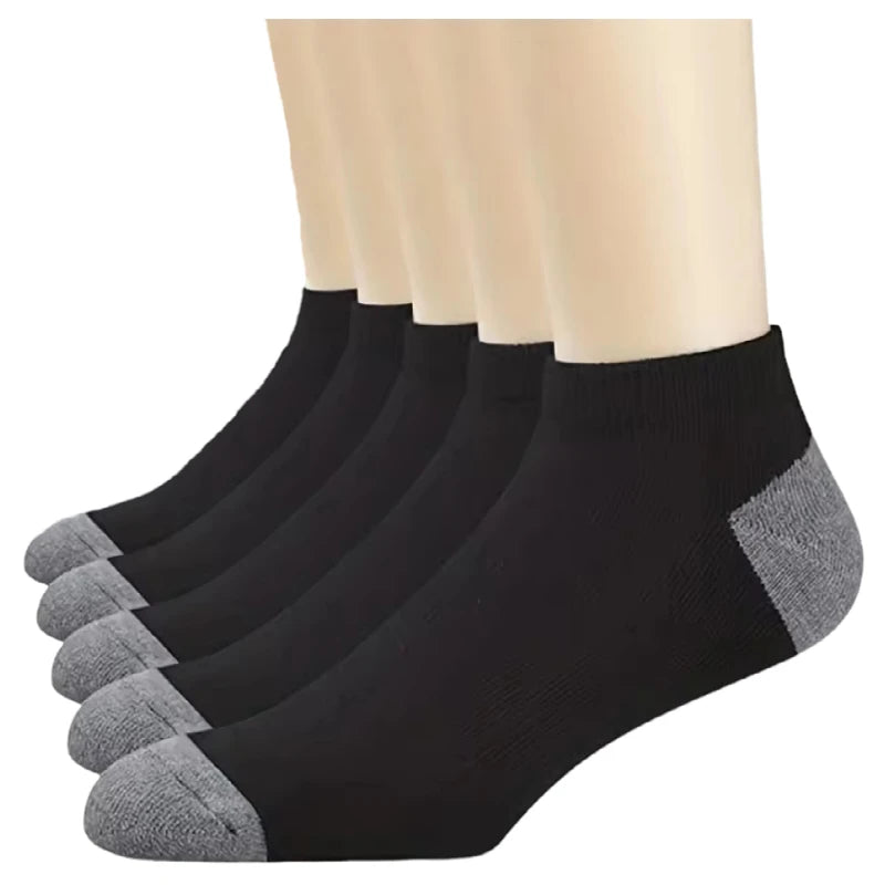 5Pairs Atmungsaktive Baumwolle Sport Strümpfe Männer Bambus Faser Herbst und Winter Männer Socken Schweiß Absorption Deodorant Business Sox