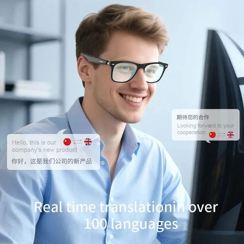 Intelligente Brille, Bluetooth-Anruf, Outdoor-Sport-Kopfhörer, KI-Sprachnavigation, photochrome Linse, wasserdichte Anti-UV-Smart-Sonnenbrille