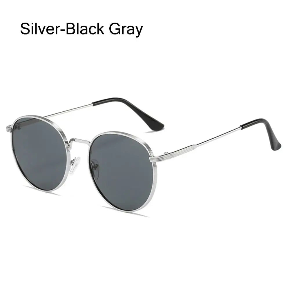 Kreis Runde Sonnenbrille Mode Vintage Sommer Metallrahmen Sonnenbrille UV-Schutz Retro Shades für Damen Herren