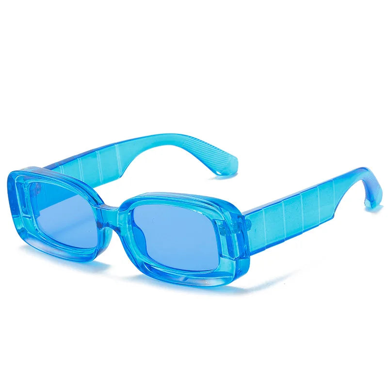 Marke Klar blau Sonnenbrille Männer Frauen Retro Luxus Designer sonnenbrille Vintage Shades Quadratische Gläser Famale Oculos De Sol UV400