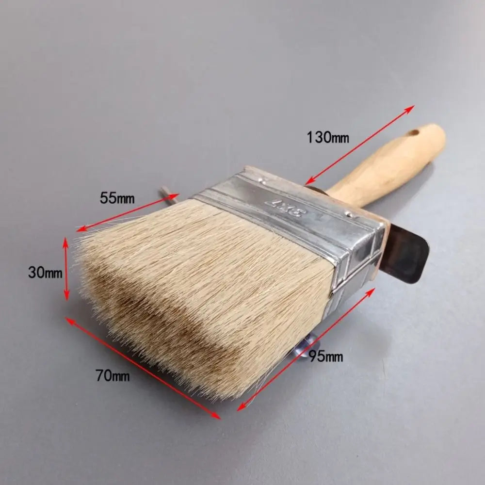 Neue Bürste für den Heimgebrauch Holzgriff Malerei Wachs pinsel 185mm lange runde Borste Kreide Ölfarbe Durchmesser