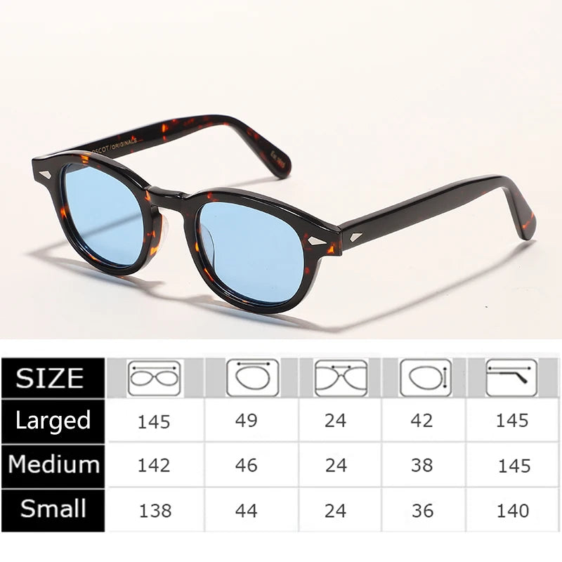 Lemtosh Sonnenbrille Mann Johnny Depp Polarisierte Sonnenbrille Frau Luxus Marke Vintage Acetat Rahmen Fahrer Schatten