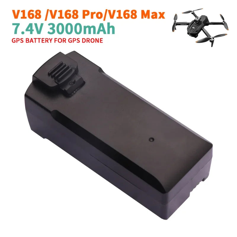 7,4 V 3000 mAh Original V168 GPS Drone Batterie RC Quadcopter 3,7 V 2000 mAh V168 Pro Max Ersatz Batterie eders Teile Zubehör