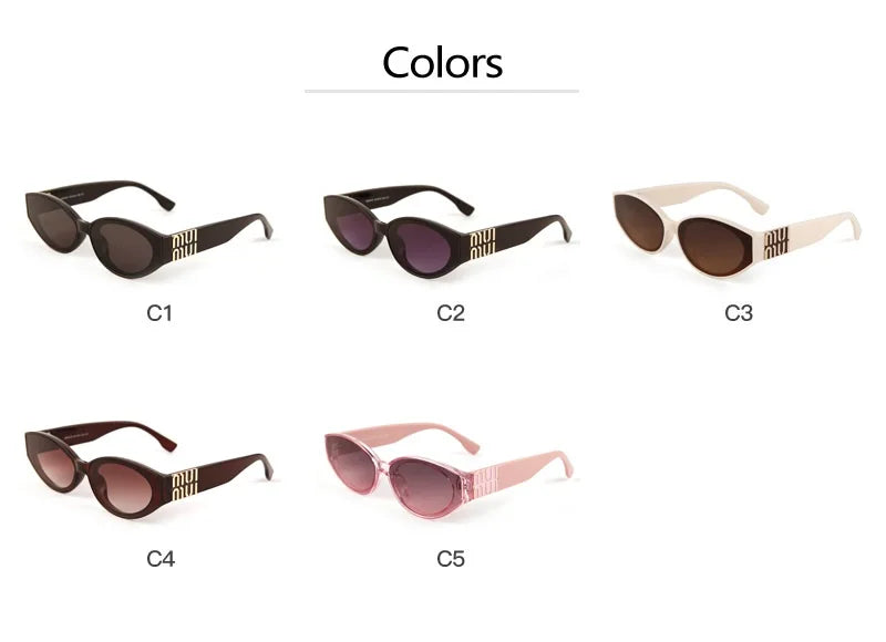2025 Glamouröse Mode-Sonnenbrille für Damen Luxuriöse Ovale Designer-Brille für Herren Trendige Klassische Marken-Unisex-Brille UV400-Schutz