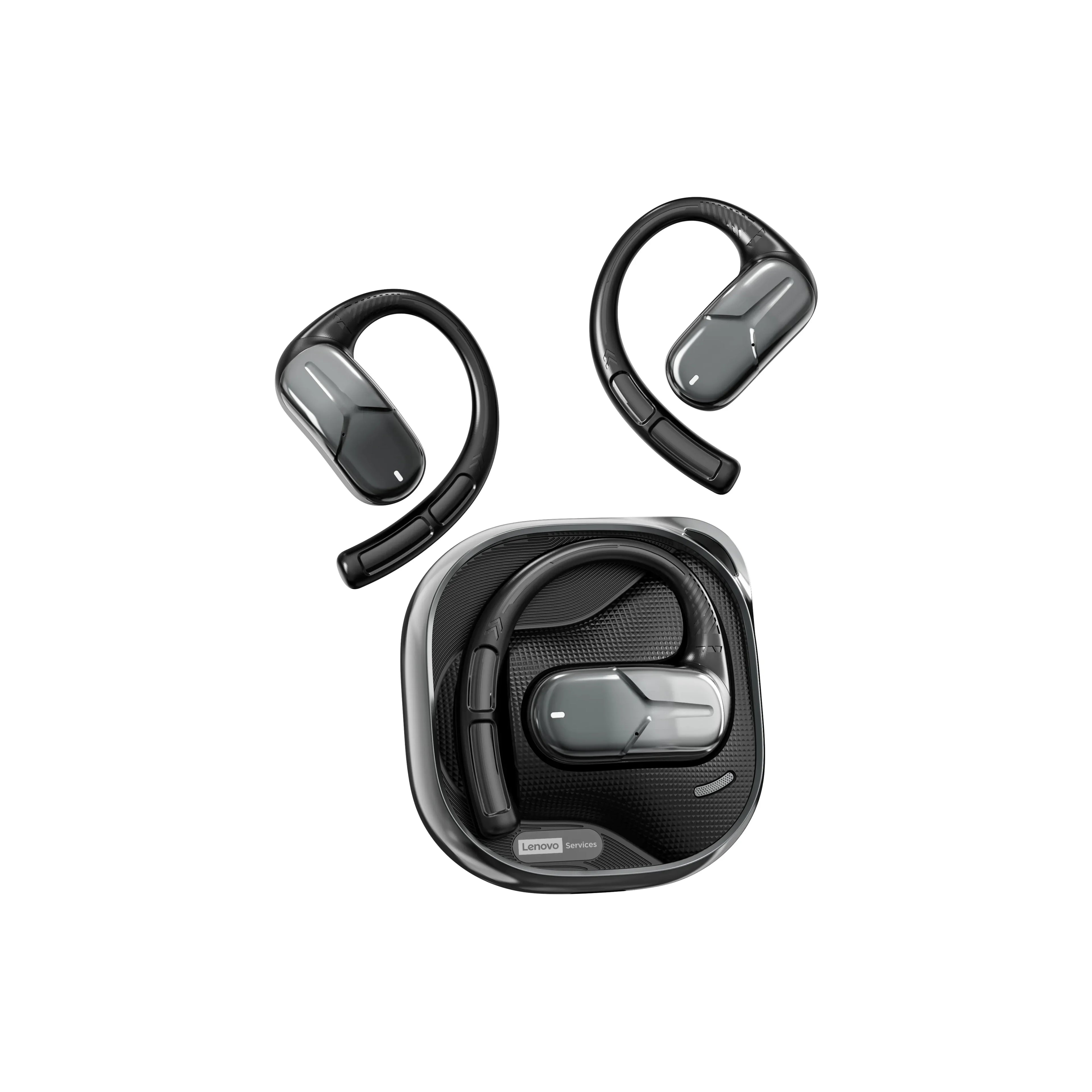 Neue Lenovo AC101 OWS Bluetooth 6.0 Kopfhörer ENC Geräuschunterdrückung Kabellose Ohrhörer Lange Akkulaufzeit Surround Sound Sport-Ohrhörer