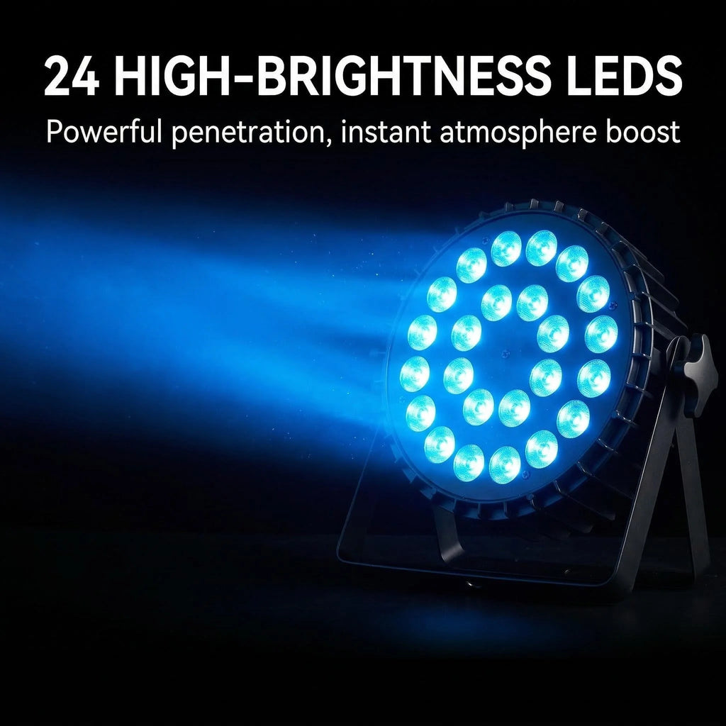 LED Par licht 24x18W RGBWA UV 6in1 led Bühne licht beruf Bühne beleuchtung Aluminium gehäuse dj waschen licht