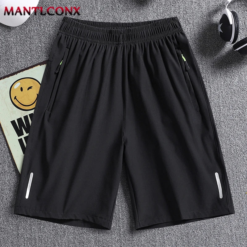 Sommer Herren Shorts Coole Sportbekleidung Laufshorts Lässige Hosen Fitnessstudio Training Jogging Kurze Hosen Herren Schwarz Grau